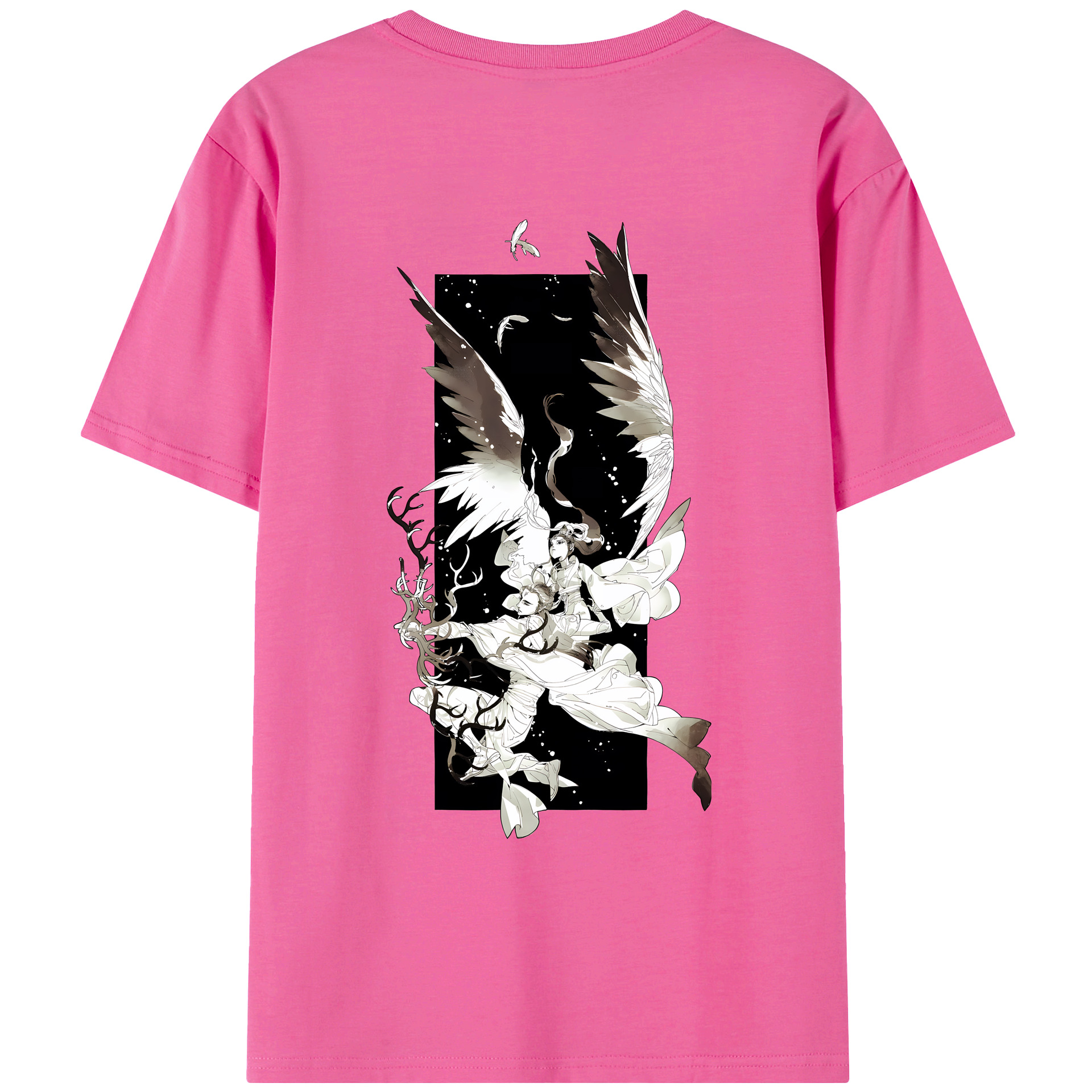 （画像用） Ne Zha 2 ナタ 魔童の大暴れ レディース半袖Tシャツ(バックプリント)